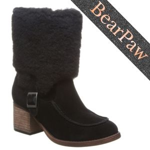 BEARPAW Obsidian Wool Blend Fleece & Suede Boot